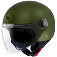 CAPACETE JET MT STREET S SOLID ECE22.05 VERDE MATE
