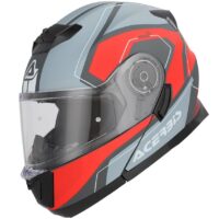 CAPACETE MODULAR ACERBIS SEREL 22.06 CINZA/VERMELHO