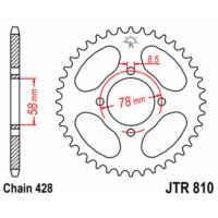CREMALHEIRA JTR810-48D SUZ GN125 KEEWAY SPEED(42D)