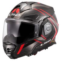CAPACETE MODULAR LS2 FF901 ADVANT X CARB FUTURE II VERM/PRT M