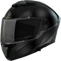 CAPACETE MOTO MODULAR MT ATOM 2 SV SOLID PRETO MATE