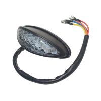 FAROLIM LED OVAL C/ LUZ MATRICULA E PISCAS VIDRO BRANCO SJ