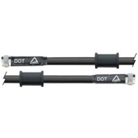 TUBO METALICO 600MM PRETO C/PORCAS CROMADAS VENHILL