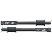 TUBO METALICO 450MM PRETO C/PORCAS PRETAS VENHILL