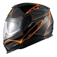 CAPACETE NEXX Y.100 B-SIDE PRETO/LARANJA
