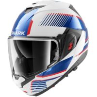 CAPACETE SHARK OXO SIKTER BRANCO/CROMADO/AZUL