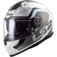 CAPACETE LS2 FF811 VECTOR II METRIC BRANCO/TITANIO/CINZA