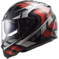 CAPACETE LS2 FF320 STREAM EVO LOOP PRETO/VERMELHO