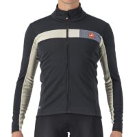 CASACO CICLISMO CASTELLI MORTIROLO 6S PRETO/BRANCO