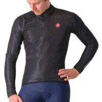 CASACO CICLISMO CASTELLI SQUALL SHELL PRETO