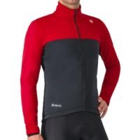 CASACO CICLISMO CASTELLI ESTREMO VERMELHO/PRETO