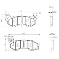 PASTILHAS TRAVAO HONDA SH125/PCX125 RB MAX 281750