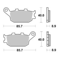 PASTILHAS TRAVAO BREMBO 07HO36SP