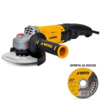 REBARBADORA 1000W VITO VIRE12510A + DISCO INOX 125X1MM (10UN)
