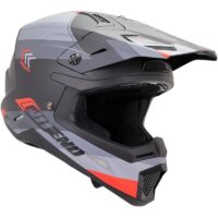 CAPACETE CROSS NOEND DAGGER PRETO/CINZA/VERMELHO MATE