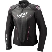 BLUSAO MOTO IXON LADY PRODIGY PRETO/ANTRACITE/ROSA