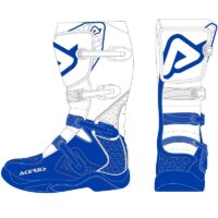 BOTAS ACERBIS X-TEAM BRANCO/AZUL