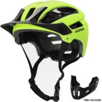CAPACETE ACERBIS DOUBLEP AMARELO FLUO/PRETO