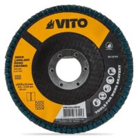 DISCO REBARBAR LAMELADO OXIDO ZIRCONIO Ø115 P120 VITO