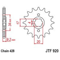 PINHAO JTF920-15D KEEWAY 125