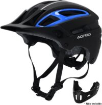 CAPACETE ACERBIS DOUBLEP PRETO/AZUL