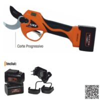 TESOURA PODA ELETRICA 840W LIKE SC-8608 C/2 BATERIAS+CARREGADOR