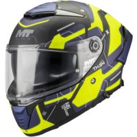 CAPACETE MOTO MT THUNDER 4 SV LUMEX 22.06 AMARELO/AZUL MATE
