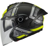 CAPACETE MT COSMO SV ARROW 22.06 PRETO/CINZA/FLUO