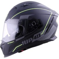 CAPACETE 1UP4D PYTHON 22.06 PRETO/FLUO MATE