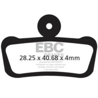 PASTILHAS TRAVAO BICICLETA AVID X0 TRAIL EBC CFA633