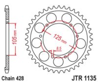 CREMALHEIRA APRILIA RX125 JTR1135-69D