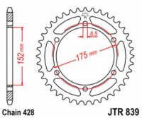 CREMALHEIRA JTR839-52D (YA DT125R)