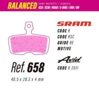 PASTILHAS TRAVAO BICICLETA LESS 658 BALANCED SRAM/AVID