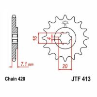 PINHAO JTF413-15D SUZUKI WOLF/RMX/TS