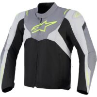 BLUSAO ALPINESTARS T-JAWS V4 WP PRETO/CINZA