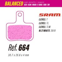 PASTILHAS TRAVAO BICICLETA LESS 664 BALANCED SRAM