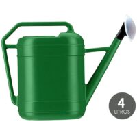 REGADOR PLASTICO VERDE SATURNIA 4L