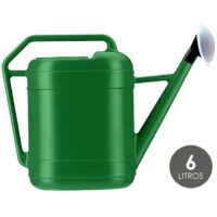 REGADOR PLASTICO VERDE SATURNIA 6L