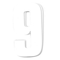 AUTOCOLANTES Nº9 (3 UNIDADES) BRANCO CRYSTAL 13X7CM BLACKBIRD