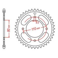 CREMALHEIRA JTR1219-41D HONDA CBF125