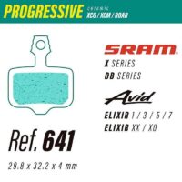 PASTILHAS TRAVAO BICICLETA LESS 641 PROGRESSIVE SRAM/AVID