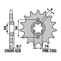 PINHAO MOTO PBR 2361 14D