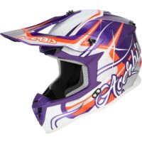 CAPACETE ACERBIS LINEAR 22.06 ROXO/BRANCO