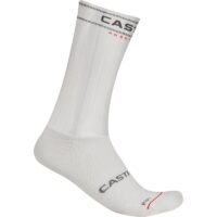 MEIAS CICLISMO CASTELLI FAST FEET 4 BRANCO