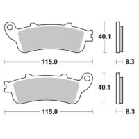 PASTILHAS TRAVAO SINTERIZADAS BREMBO 07072XS