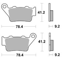 PASTILHAS TRAVAO SINTERIZADAS BREMBO 07BB02SP
