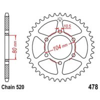 CREMALHEIRA JTR478-46D