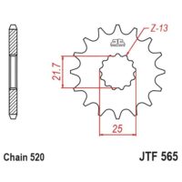PINHAO JTF565-15D C/BORRACHA