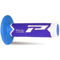 PUNHOS MOTO PROGRIP 788 BRANCO/AZUL/AZUL CLARO
