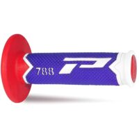 PUNHOS MOTO PROGRIP 788 BRANCO/AZUL/VERMELHO